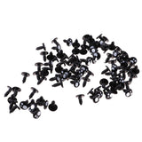 Max Black Plastic Safety Eyes For Teddy Bear Animal Puppet Craft 10MM (100Pcs)