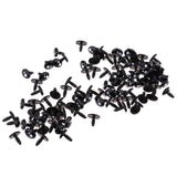 Max 100pcs 12mm Plastic Safety Eyeballs Eyes DIY Craft Toys Accs Black & White