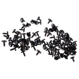 Max 100pcs 12mm Plastic Safety Eyeballs Eyes DIY Craft Toys Accs Black & White