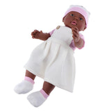 Max Realistic 16inch Reborn Doll Full Vinyl Newborn Baby Girl Doll Black Skin