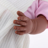 Max Realistic 16inch Reborn Doll Full Vinyl Newborn Baby Girl Doll Black Skin