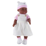 Max Realistic 16inch Reborn Doll Full Vinyl Newborn Baby Girl Doll Black Skin