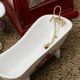 Max 1/12 Dollhouse Miniature Furniture Accessories Bathtub Toilet Basin Kit 4pcs