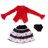 Max Fashionable Shirt Skirt Underpants Suit for 1/6 Blythe Dolls Clothes