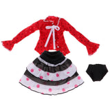 Max Fashionable Shirt Skirt Underpants Suit for 1/6 Blythe Dolls Clothes