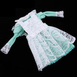 Maxbell Adorable Maid Outfit Lace Dress Suit For 1/6 Blythe Dolls Clothes Green