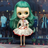 Max Elegant Lace Outfits Top & Miniskirt For 12inch Blythe Doll Party Dress-up
