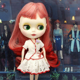 Max Elegant Lace Outfits Top & Miniskirt For 12inch Blythe Doll Party Dress-up