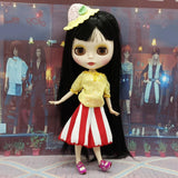 Max Fashionable Top Skirt Cap Underpants Suit for 1/6 Blythe Dolls Clothes