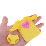 Max Handmade Cute T-shirt Miniskirt Underpants For 12inch Blythe Doll Accessory