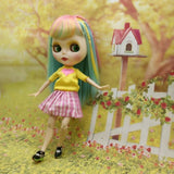 Max Handmade Cute T-shirt Miniskirt Underpants For 12inch Blythe Doll Accessory