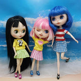 Max Handmade Cute T-shirt Miniskirt Underpants For 12inch Blythe Doll Accessory
