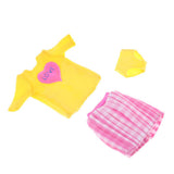 Max Handmade Cute T-shirt Miniskirt Underpants For 12inch Blythe Doll Accessory