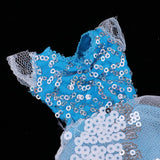 Max Fashion Sequin Gauzy Skirt Dress for 1/6 Blythe Doll Dress Up Accessory Blue