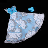 Max Fashion Sequin Gauzy Skirt Dress for 1/6 Blythe Doll Dress Up Accessory Blue