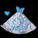 Max Fashion Sequin Gauzy Skirt Dress for 1/6 Blythe Doll Dress Up Accessory Blue