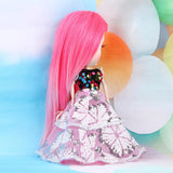 Max Fashion Sequin Gauzy Skirt Dress for 1/6 Blythe Doll Dress Up Accessory Pink