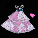 Max Fashion Sequin Gauzy Skirt Dress for 1/6 Blythe Doll Dress Up Accessory Pink