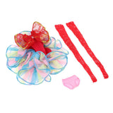 Max Fashion Floral Ballet Skirt Dress for 1/6 Blythe Doll Dress Up Accessory Red