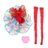Max Fashion Floral Ballet Skirt Dress for 1/6 Blythe Doll Dress Up Accessory Red