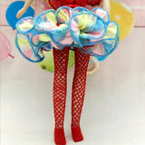 Max Fashion Floral Ballet Skirt Dress for 1/6 Blythe Doll Dress Up Accessory Red