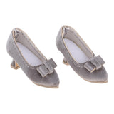 Max High Heels Pointed Shoes for 1/6 Blythe Azone OB24 Soldier Dolls Gray