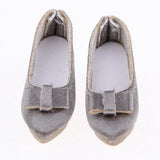 Max High Heels Pointed Shoes for 1/6 Blythe Azone OB24 Soldier Dolls Gray