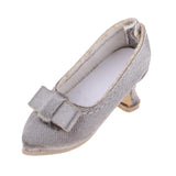 Max High Heels Pointed Shoes for 1/6 Blythe Azone OB24 Soldier Dolls Gray