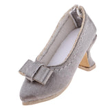 Max High Heels Pointed Shoes for 1/6 Blythe Azone OB24 Soldier Dolls Gray