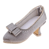 Max High Heels Pointed Shoes for 1/6 Blythe Azone OB24 Soldier Dolls Gray