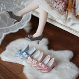 Max High Heels Pointed Shoes for 1/6 Blythe Azone OB24 Soldier Dolls Gray