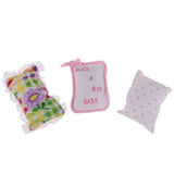 Max Doll Massage Table Pillow Set Cushion Rest Pad for 20-30cm Doll 3Pcs D