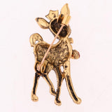 Max Christmas Gift Rhinestone Jewelry Brooch Pin for Women Dolls Decor Deer