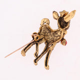 Max Christmas Gift Rhinestone Jewelry Brooch Pin for Women Dolls Decor Deer