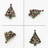 Max Christmas Gift Rhinestone Jewelry Brooch Pin for Women Dolls Decor Xmas Tree