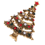 Max Christmas Gift Rhinestone Jewelry Brooch Pin for Women Dolls Decor Xmas Tree