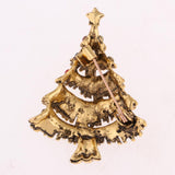 Max Christmas Gift Rhinestone Jewelry Brooch Pin for Women Dolls Decor Xmas Tree