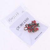 Max Cute Rhinestone Jingle Bell Brooch for Women Girl Doll Christmas Decor Gift