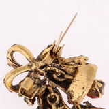 Max Cute Rhinestone Jingle Bell Brooch for Women Girl Doll Christmas Decor Gift