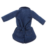 Max Lovely Denim Long Sleeve Jumpsuit Pants for 1/3 BJD Doll Clothes Accessories