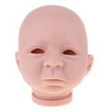 Max 18inch Reborn Head Sculpt Newborn Awake Baby Doll Head Mold Unpainted DIY
