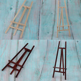 Max 1/12 Miniature Wood Artists Easel Painting Holder Dollhouse Decor Redwood
