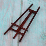 Max 1/12 Miniature Wood Artists Easel Painting Holder Dollhouse Decor Redwood