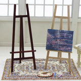 Max 1/12 Miniature Wood Artists Easel Painting Holder Dollhouse Decor Redwood