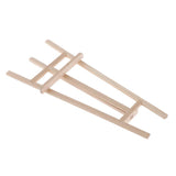 Max 1/12 Miniature Wood Artists Easel Painting Holder Dollhouse Decor Wood Color