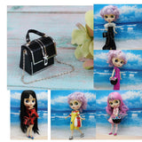 Max 1/6 Doll Shoulder Bag Handbag Satchel Crossbody for Blythe BJD Doll Pink