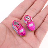 Max Doll Sports Shoes for 1/6 Blythe Dolls Dress up Clothing Accessory Rose Red