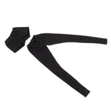 Max 2pcs Fashion Long Trouser Short Pants Suit for 1/6 BJD Girl Dolls Black