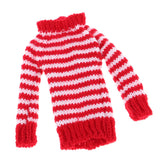 Max Handmade Winter Costume One Shoulder Wool Sweater For 12inch Girl Doll Red