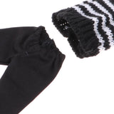 Max Handmade Winter Costume Sweater Pants Trouser For 12inch Girl Dolls Black